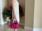 Pebbled Leather Hobo Shoulder Bag