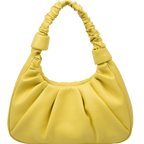 Pebbled Leather Hobo Shoulder Bag