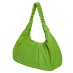 Pebbled Leather Hobo Shoulder Bag