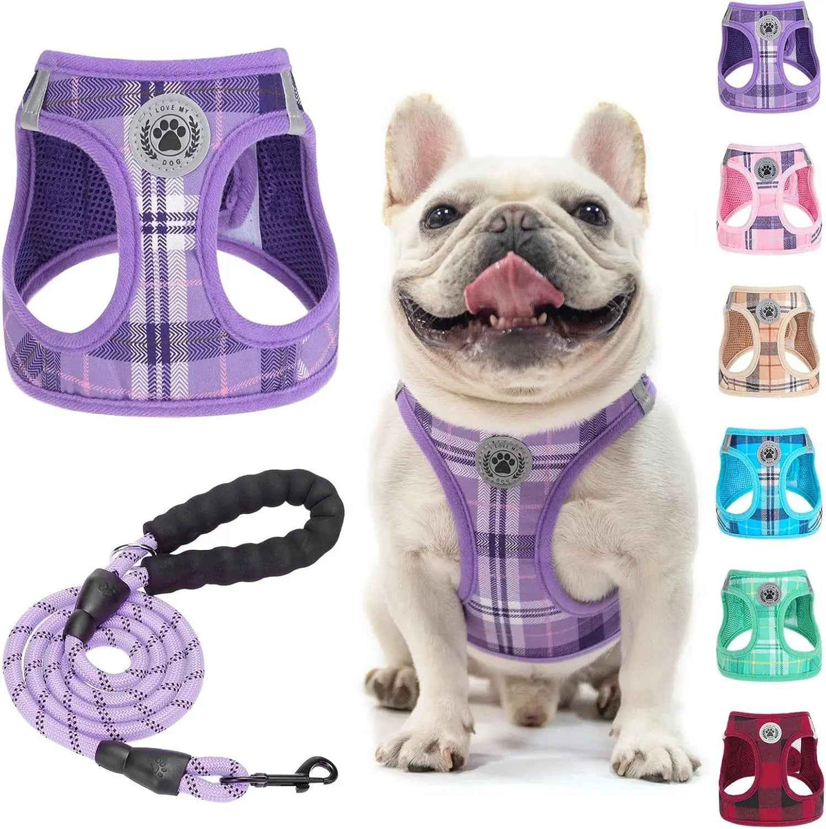 Step-In No-Pull Dog Harness & Leash Set