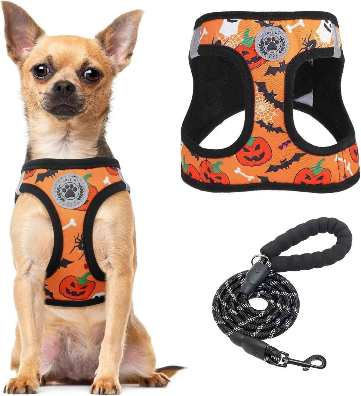 Step-In No-Pull Dog Harness & Leash Set
