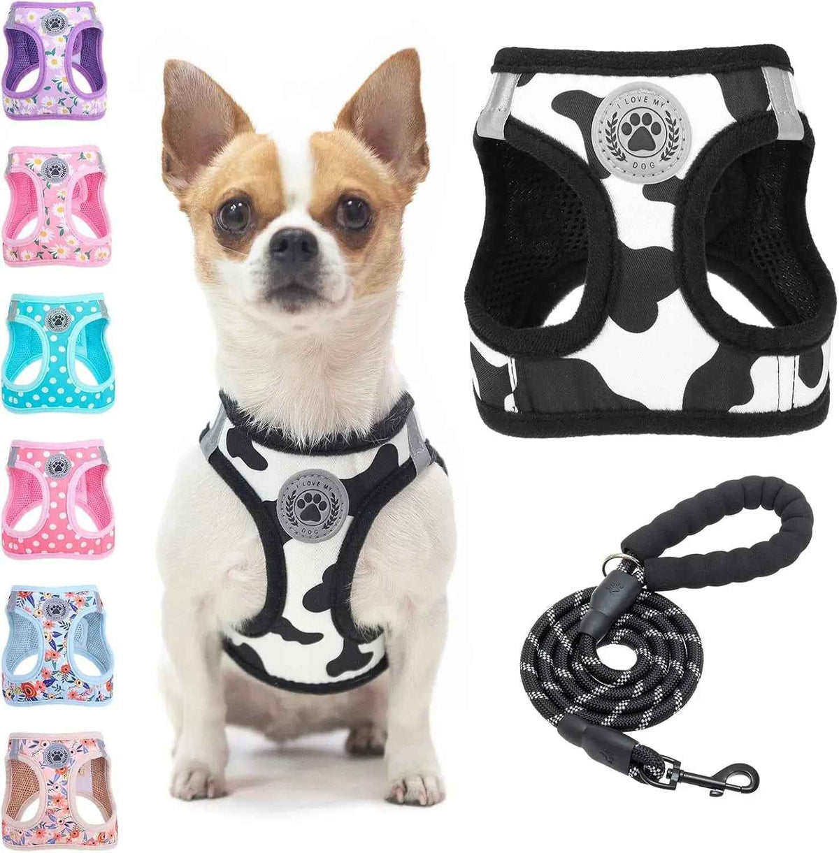 Step-In No-Pull Dog Harness & Leash Set