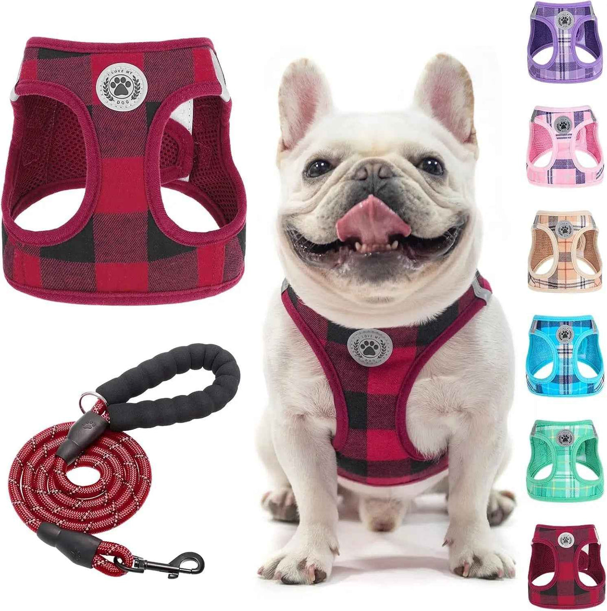 Step-In No-Pull Dog Harness & Leash Set