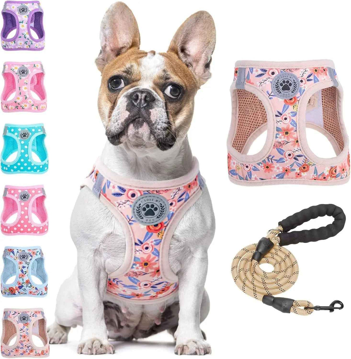 Step-In No-Pull Dog Harness & Leash Set