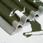 Mallard Duck Jacquard Knit Baby Blanket