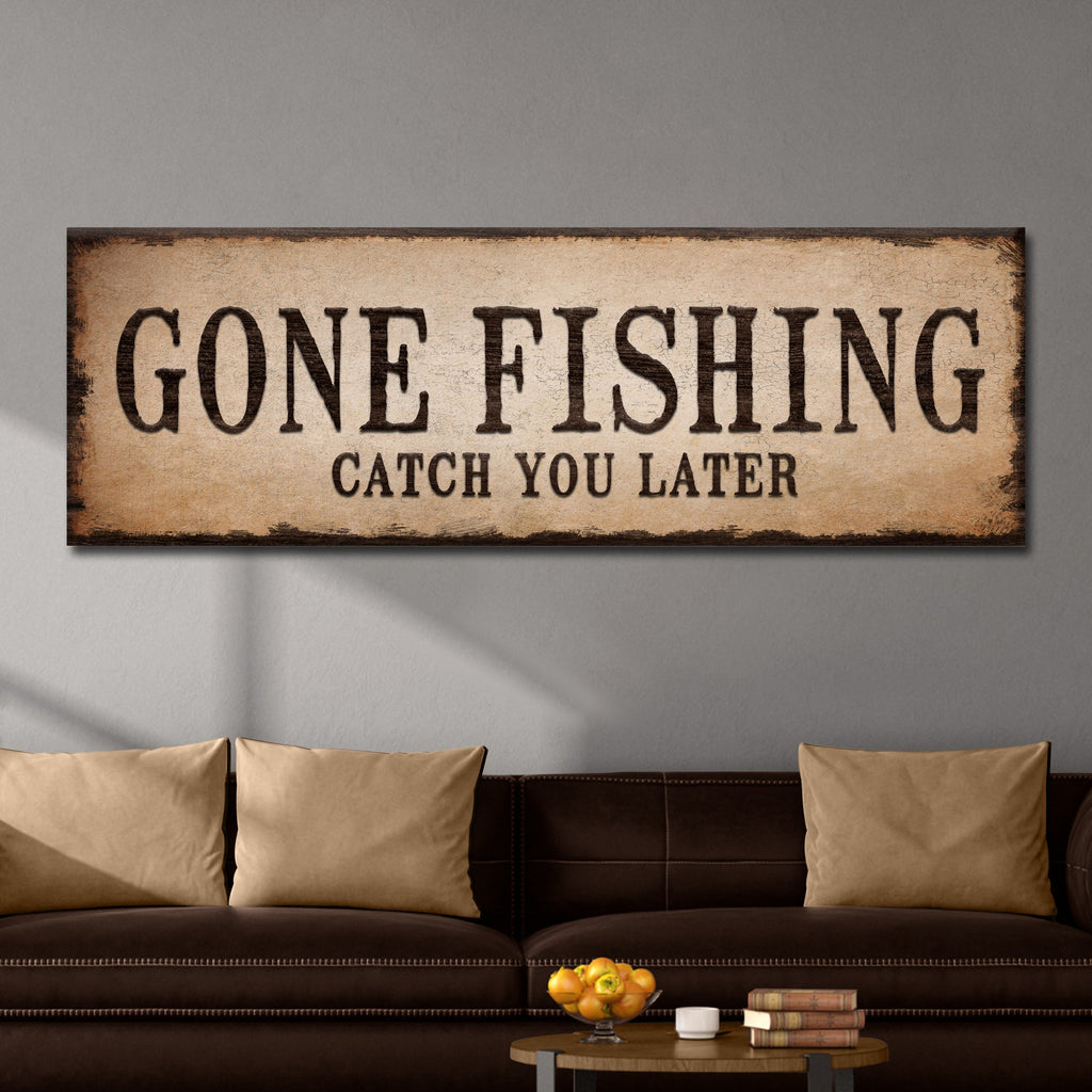 Gone Fishing Sign
