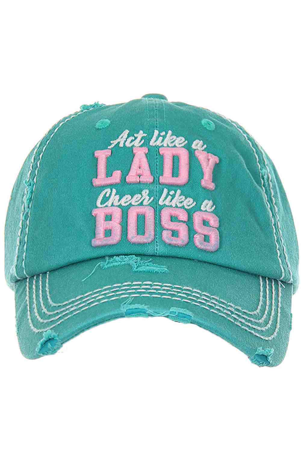 LADY BOSS WASHED VINTAGE BASEBALL CAP