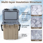 Ultra-Light Injection Molded Cooler 21 QT Hard Ice Chest