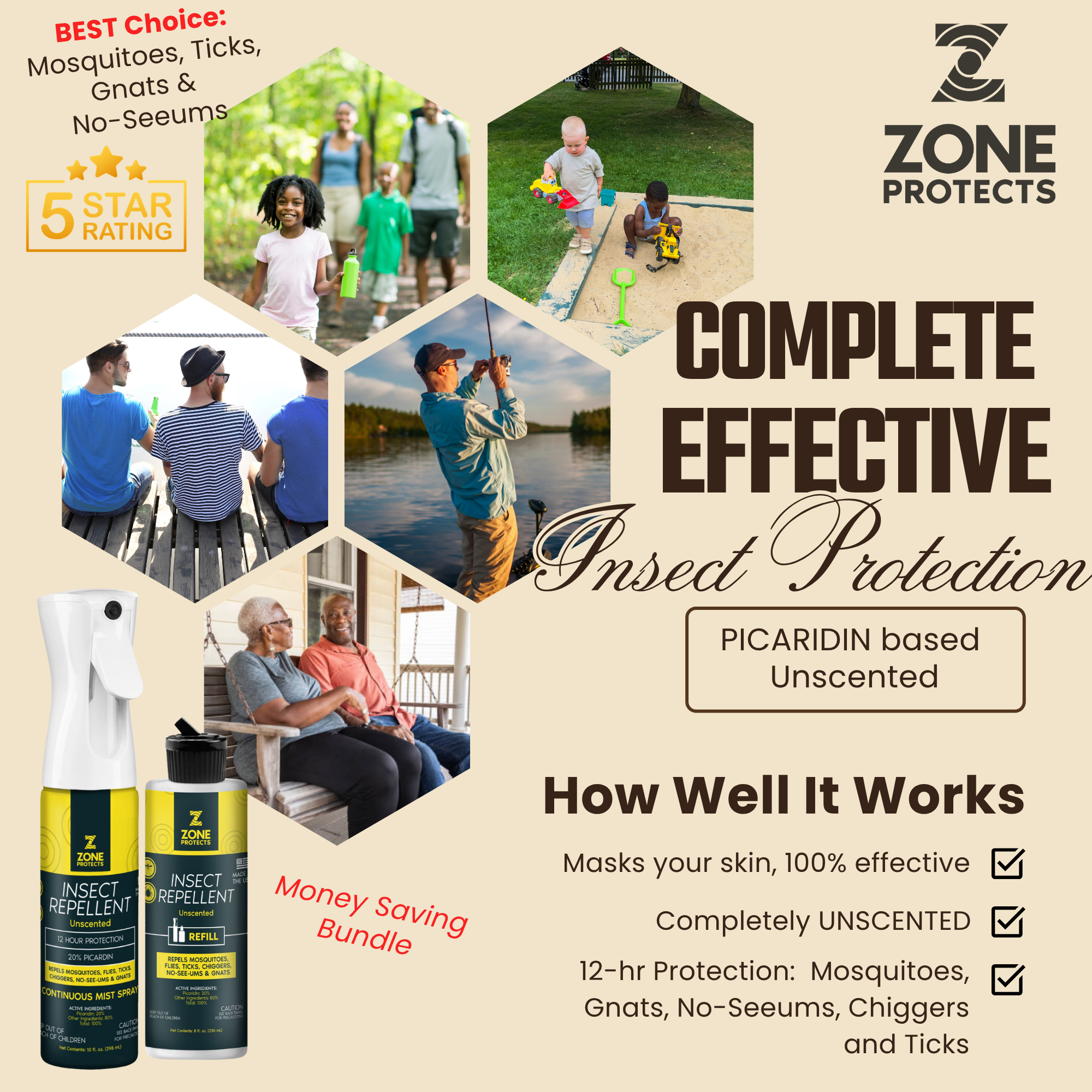 Insect Repellent, + Refill Combo