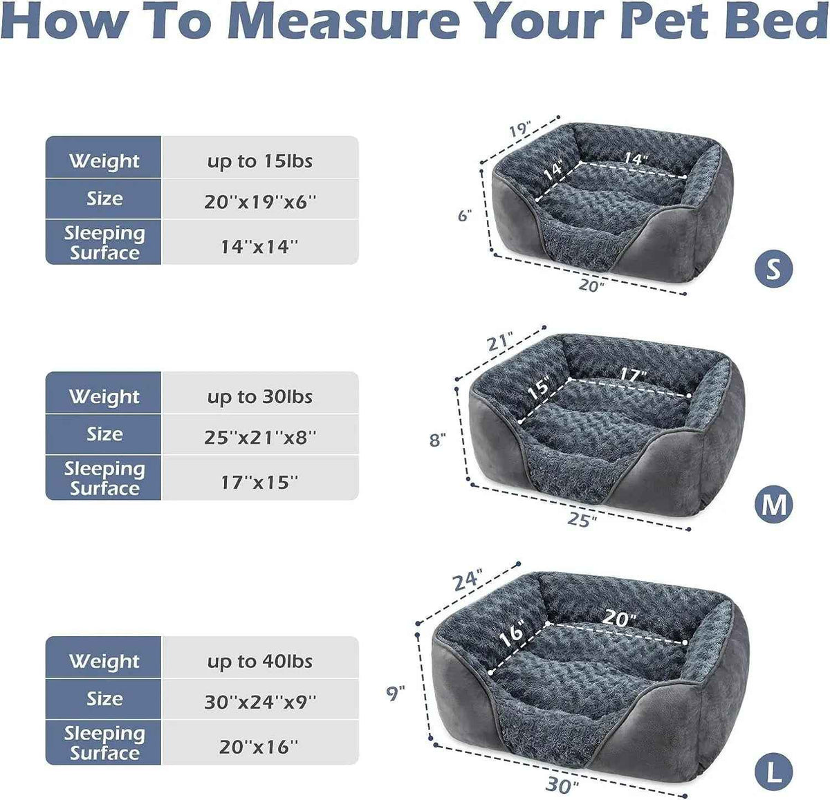 Orthopedic Dog Bed Calming