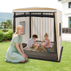 Wooden Sandbox with Canopy