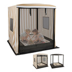 Wooden Sandbox with Canopy
