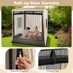 Wooden Sandbox with Canopy