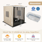 Wooden Sandbox with Canopy