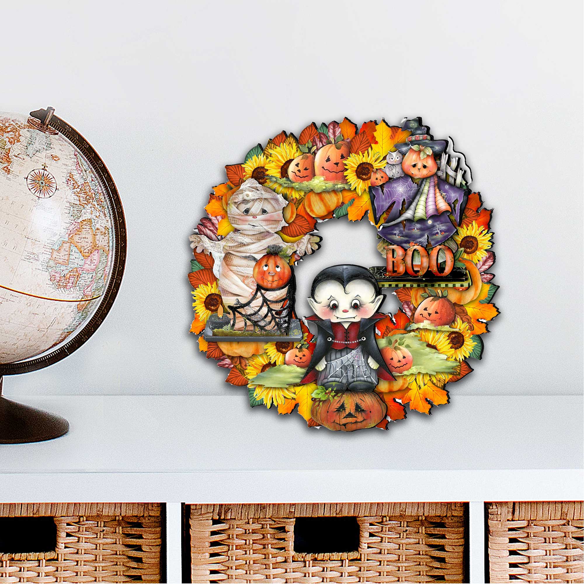 Halloween Holiday Door Wreath
