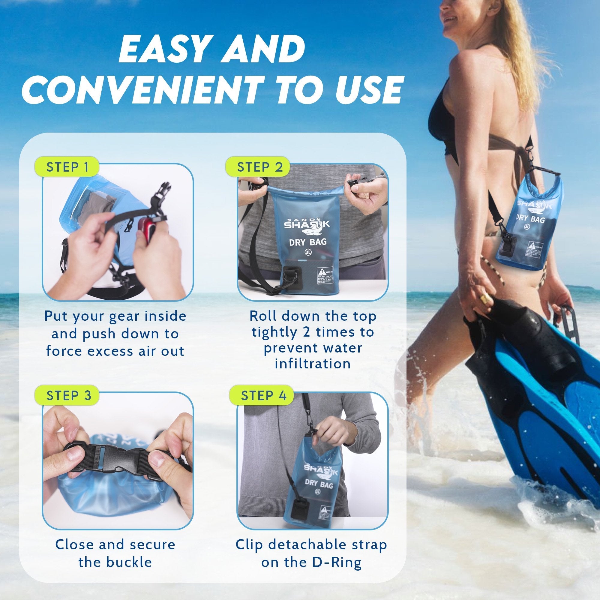 Waterproof Dry Bag – With Phone Case