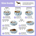LE SURE Donut Dog Bed – 7 Sizes, 5 Patterns