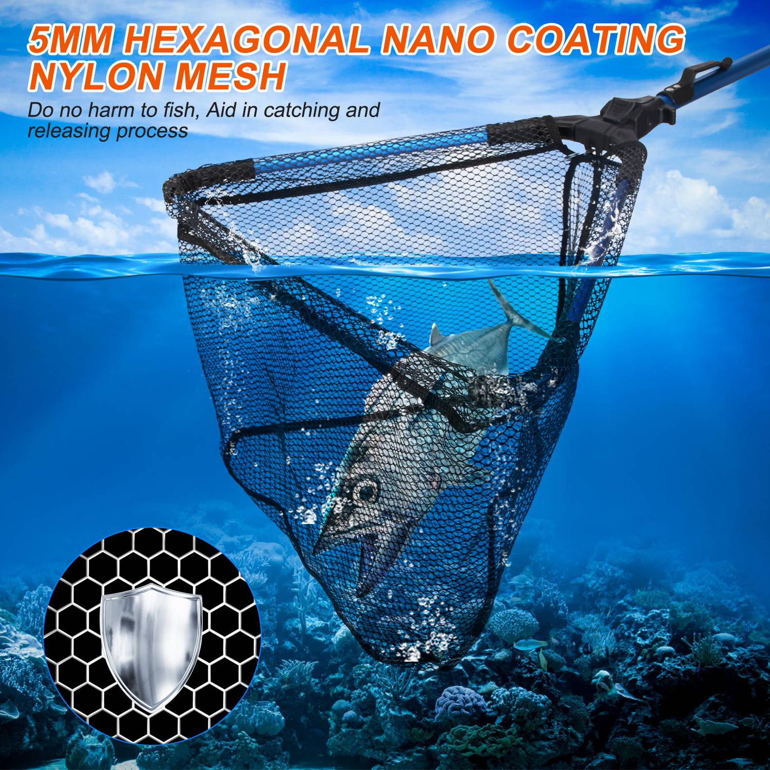 Durable Foldable Fishing Net