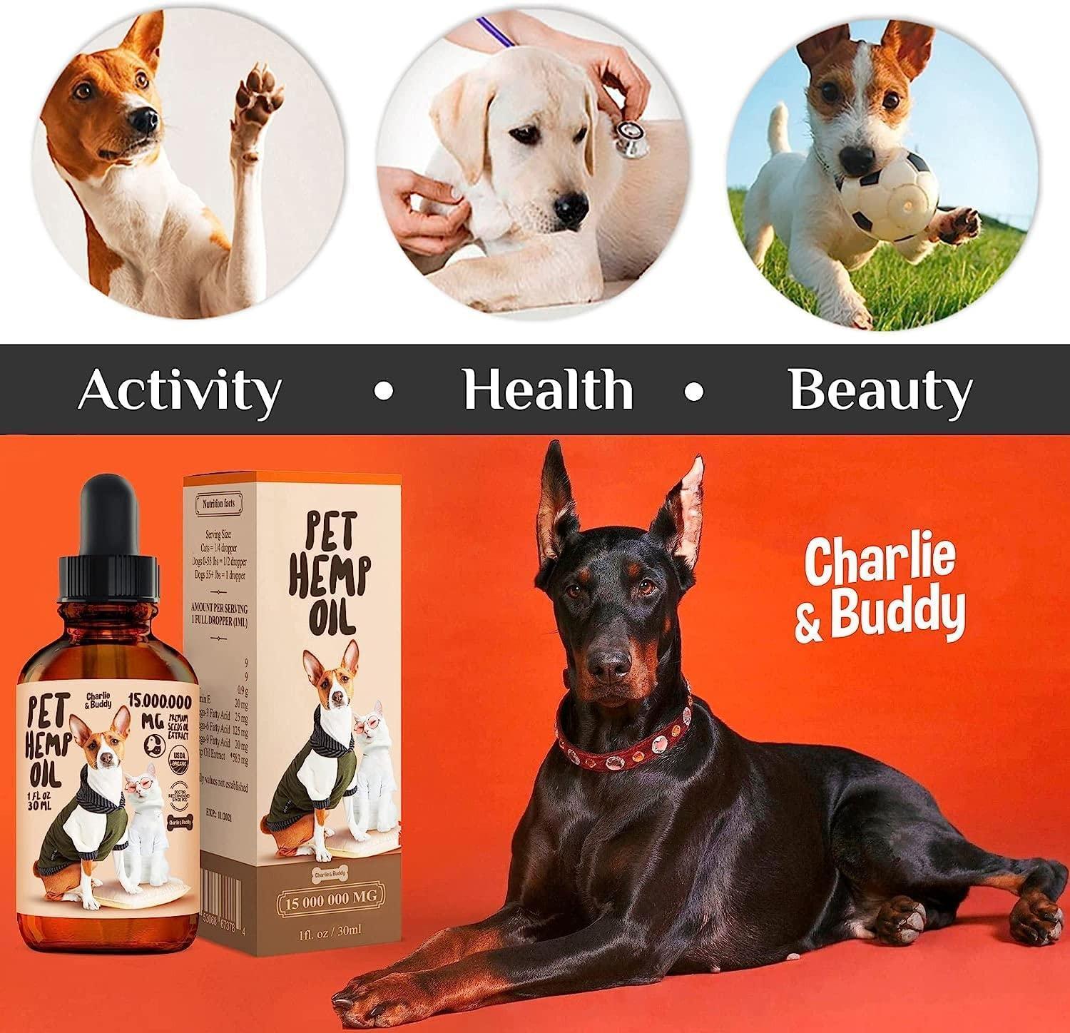 Hemp Oil for Dogs & Cats Hip & Joint & Skin Support
