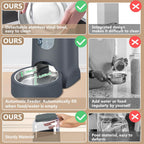 Automatic Cat Feeder & Water Dispenser Set