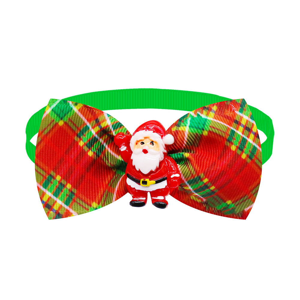 Pet Plaid Bow Tie