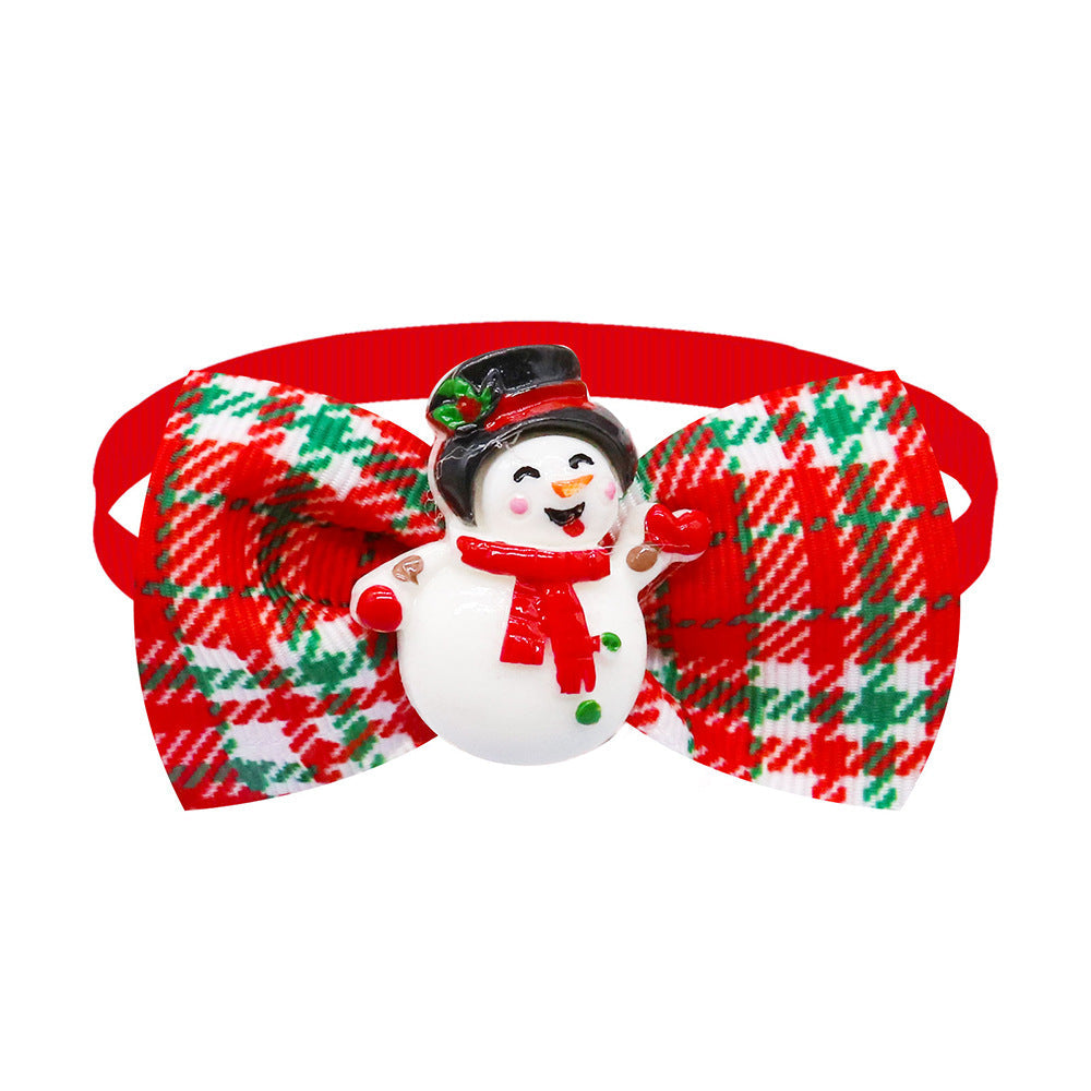 Pet Plaid Bow Tie