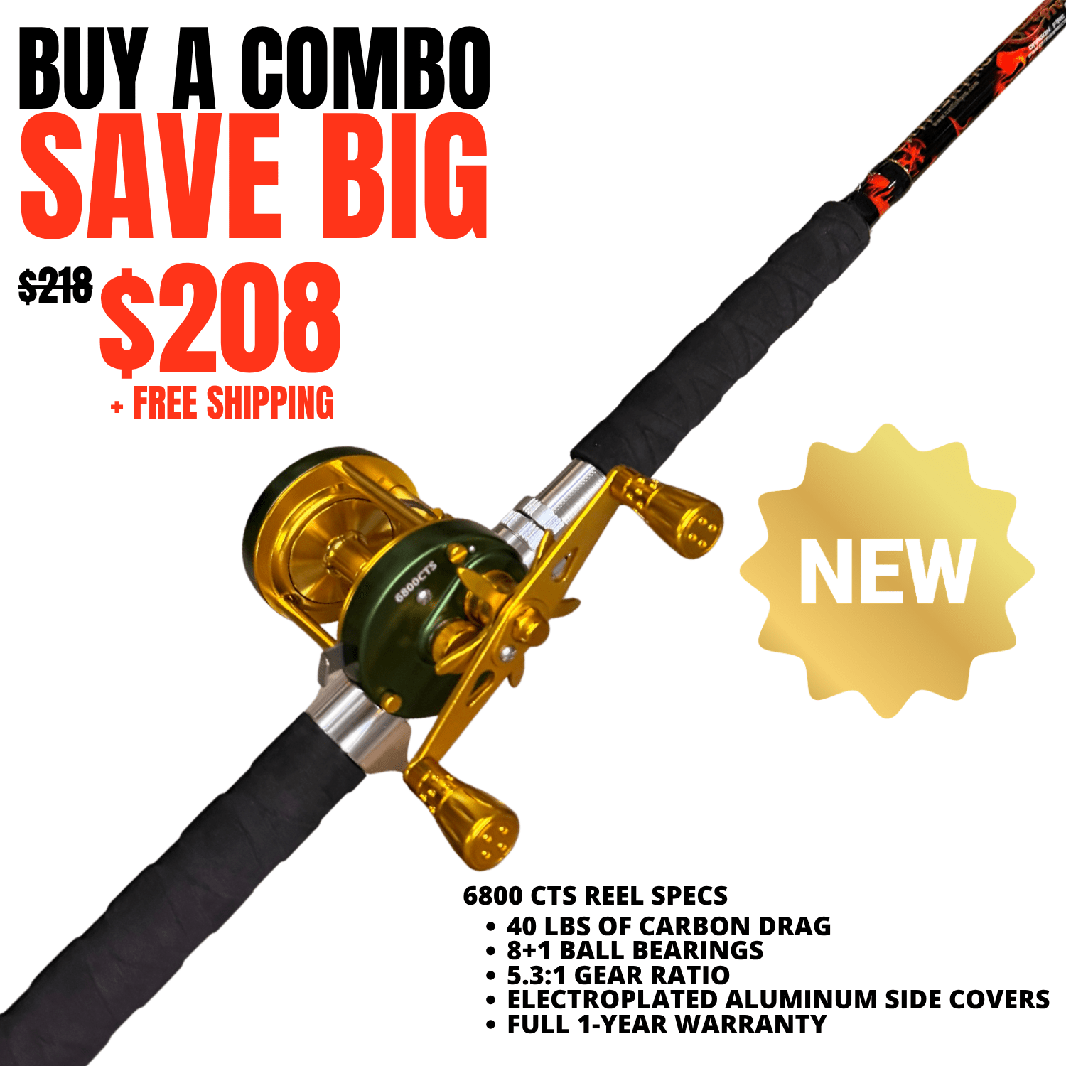 Black Dragon Fire Casting Rod