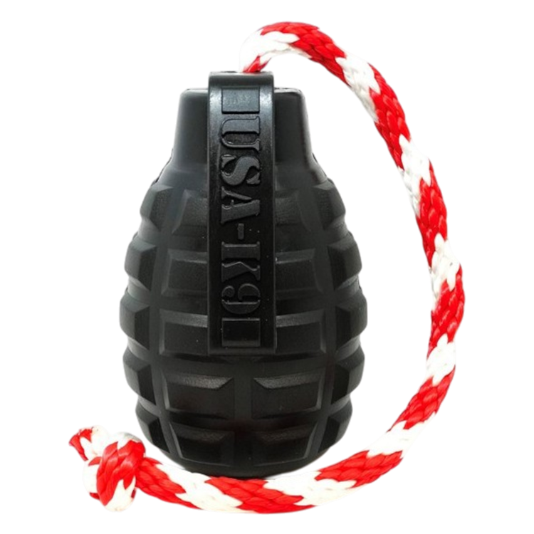 USA-K9 Magnum Grenade  Rubber Chew Toy