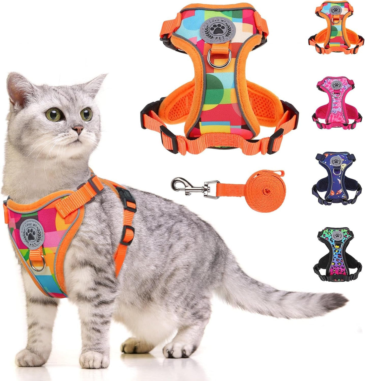 4-Point Escape-Proof Cat Harness
