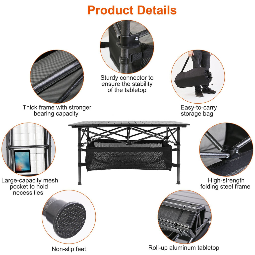Folding Camping Table Portable Lightweight