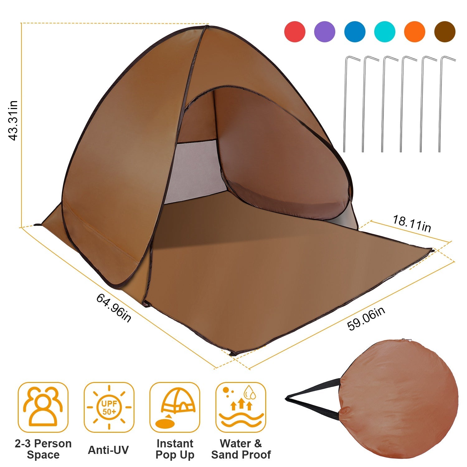 Pop Up Beach Tent