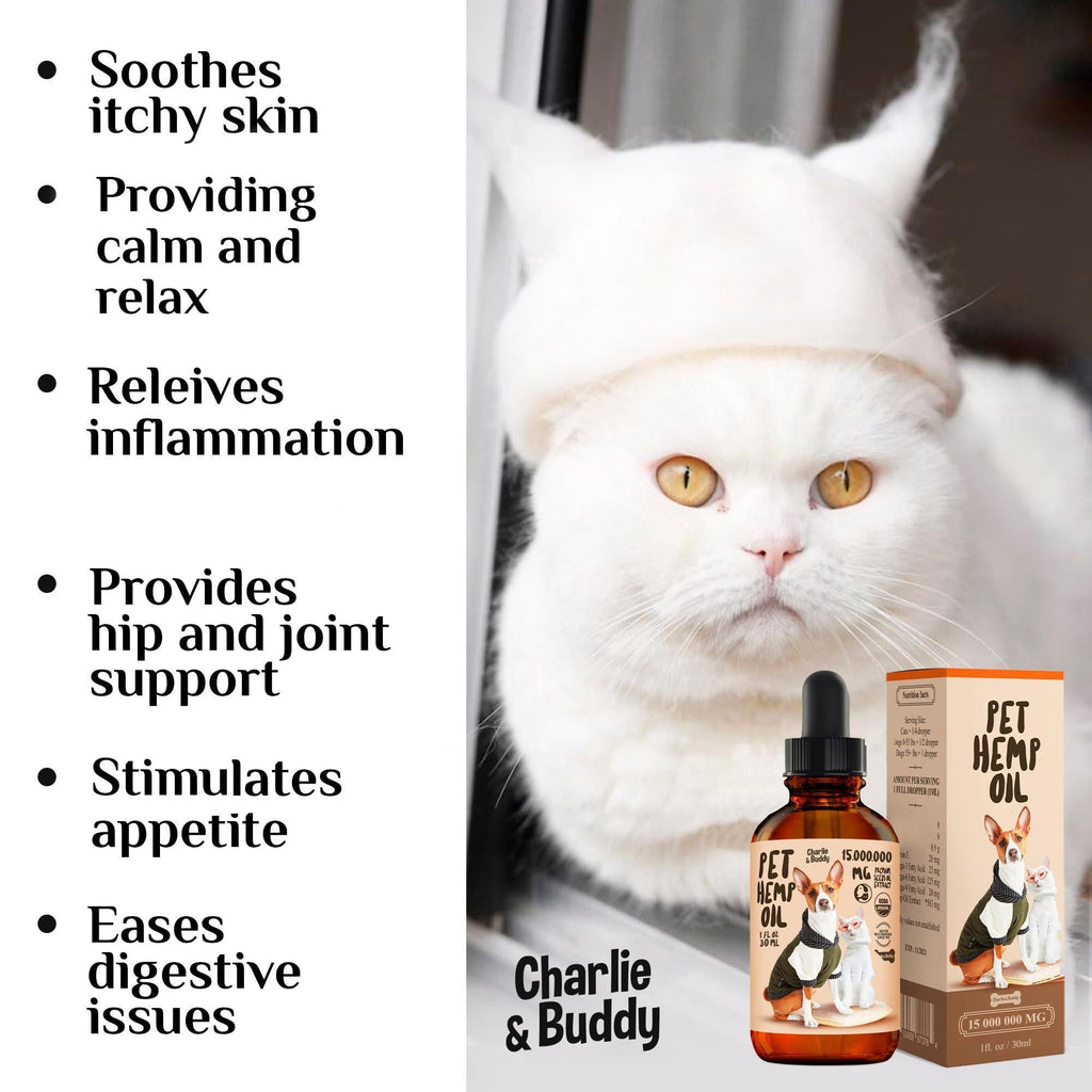 Hemp Oil for Dogs & Cats Hip & Joint & Skin Support