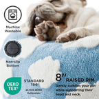 LE SURE Donut Dog Bed – 7 Sizes, 5 Patterns