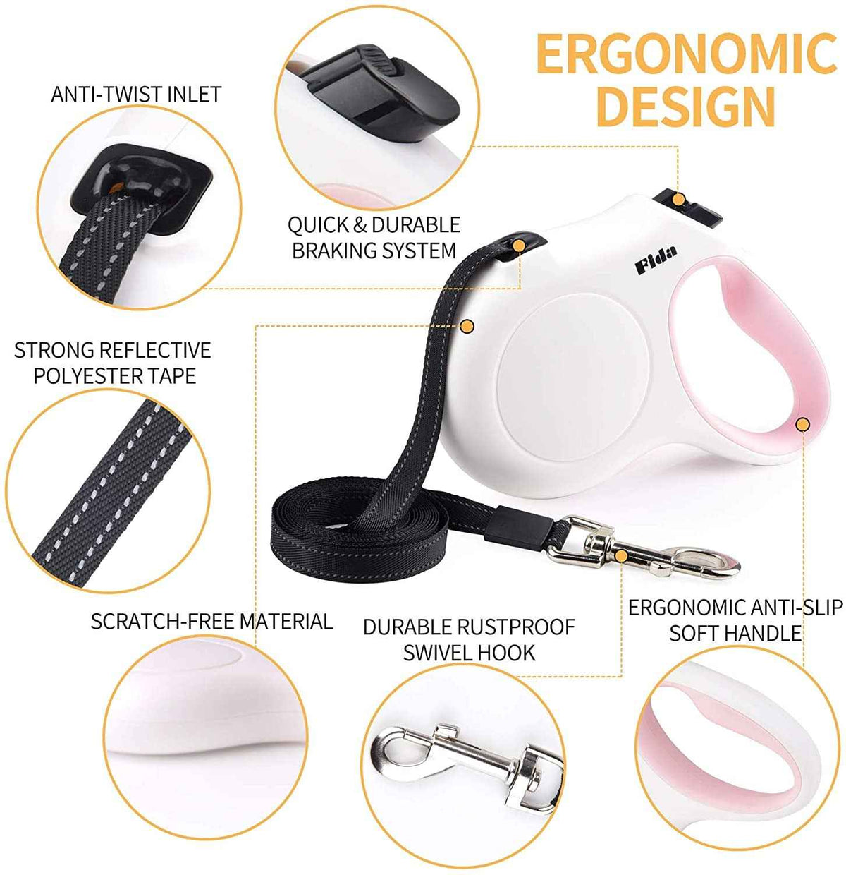 Retractable Dog Leash 16ft