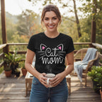 Cat Mom Graphic T-Shirt