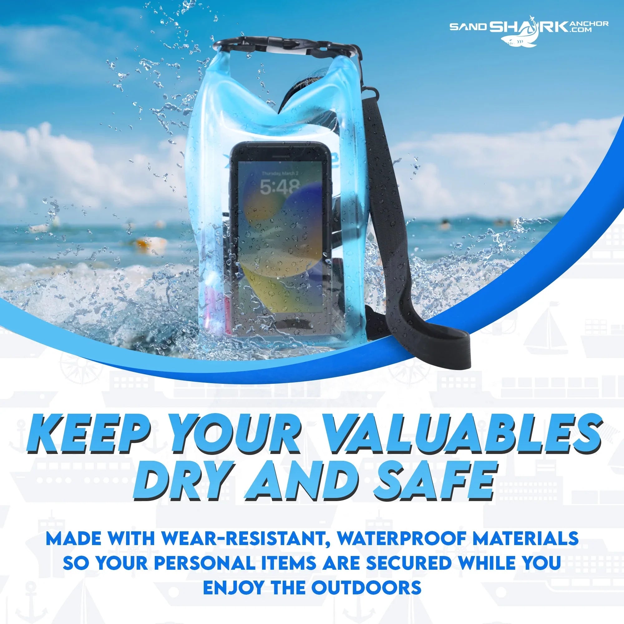 Waterproof Dry Bag – With Phone Case
