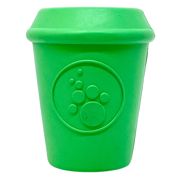 Coffee Cup Rubber Dog Chew Toy