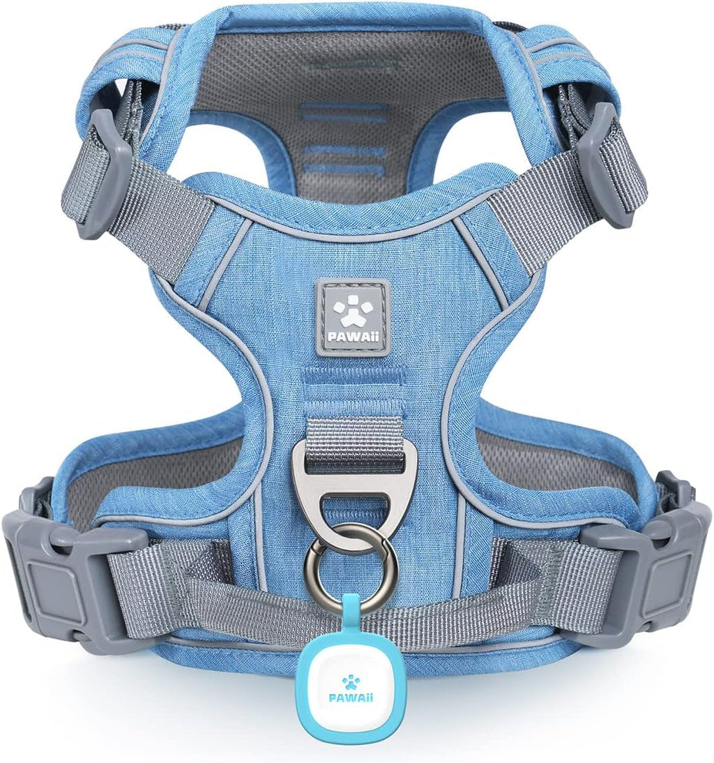 No Pull Dog Harness Reflective Adjustable Vest with ID Tag Small Dogs