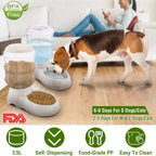 3.5L/1Gal Pet Water Dispenser Self-Dispensing Gravity Pets Water Feeder Automatic Pet Waterer Cat Dog