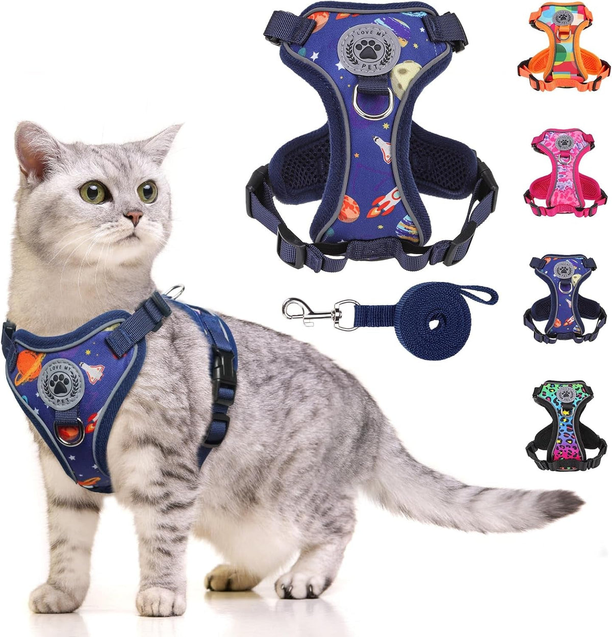 4-Point Escape-Proof Cat Harness