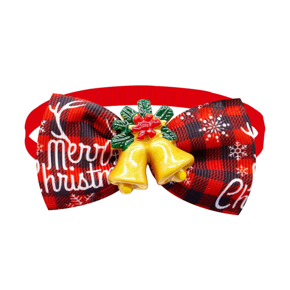 Pet Plaid Bow Tie