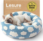 LE SURE Donut Dog Bed – 7 Sizes, 5 Patterns