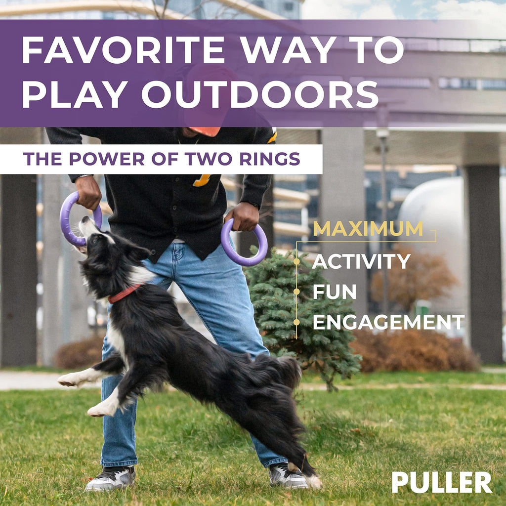 Dog Ring Fetch Toy Medium Dogs MIDI Size 2 Rings