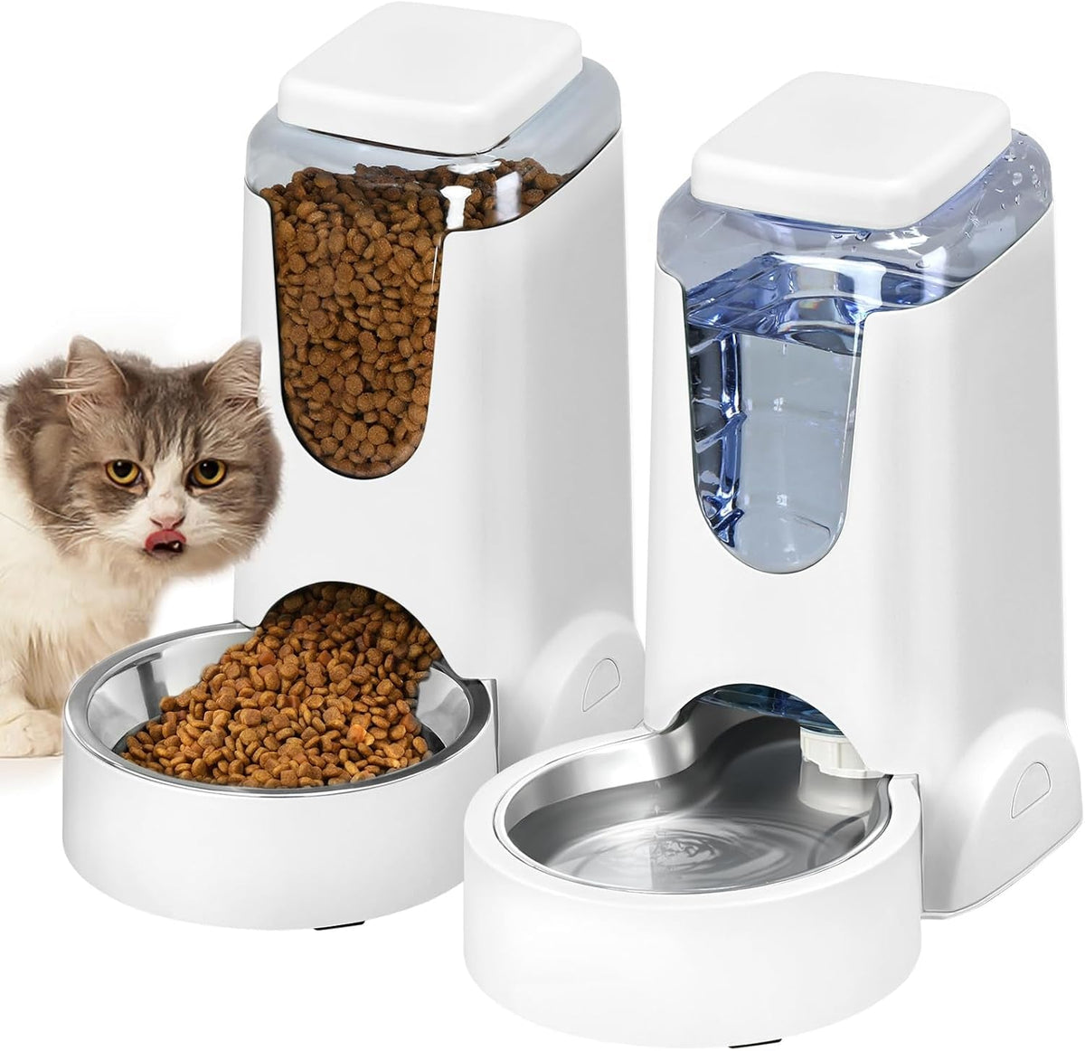 Automatic Cat Feeder & Water Dispenser Set