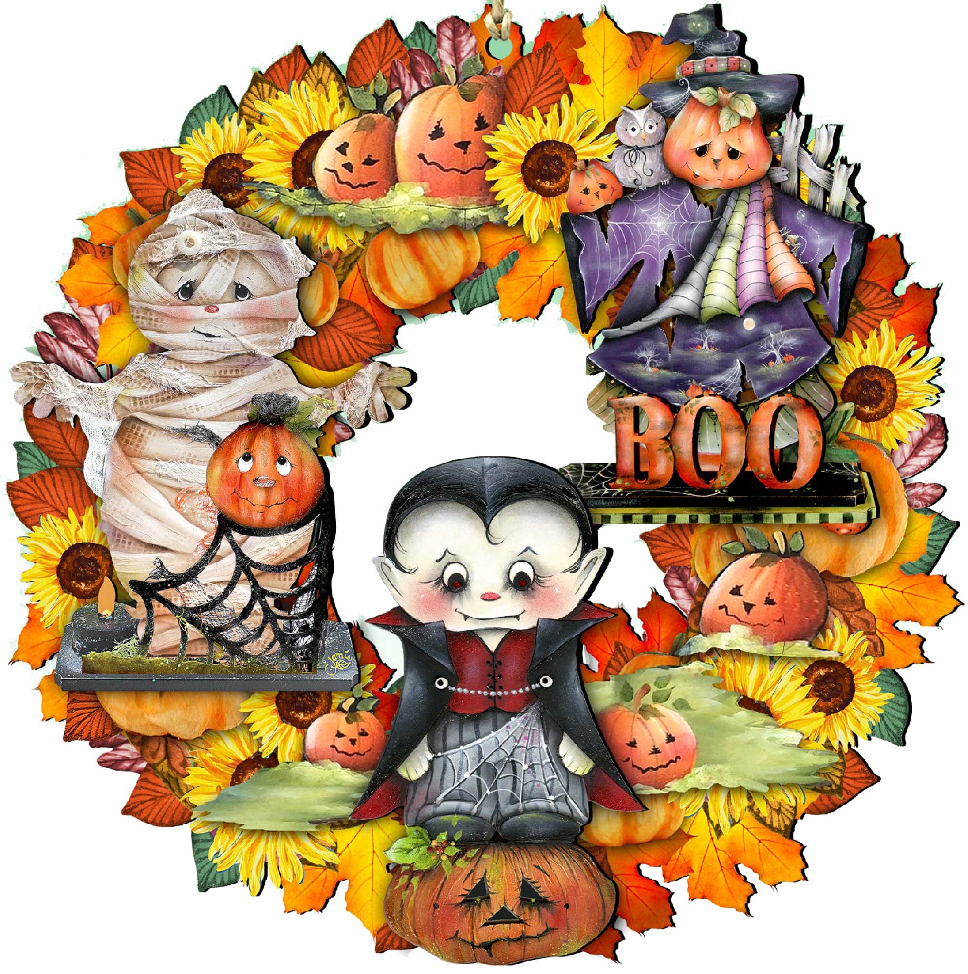 Halloween Holiday Door Wreath