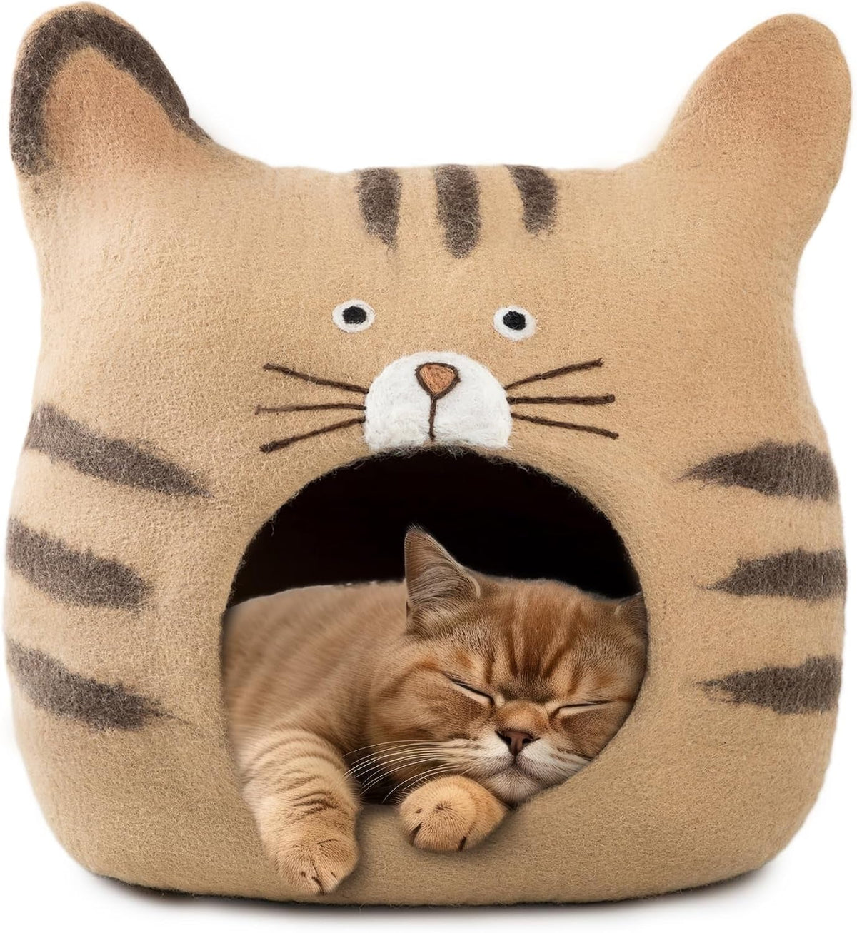 Merino Wool Cat Cave – Handmade Hideaway, 20 Styles