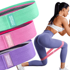 Set of 3 Womens Butt and Hip Exercise Bands