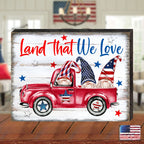 American Patriotic Tractor Wall Block
