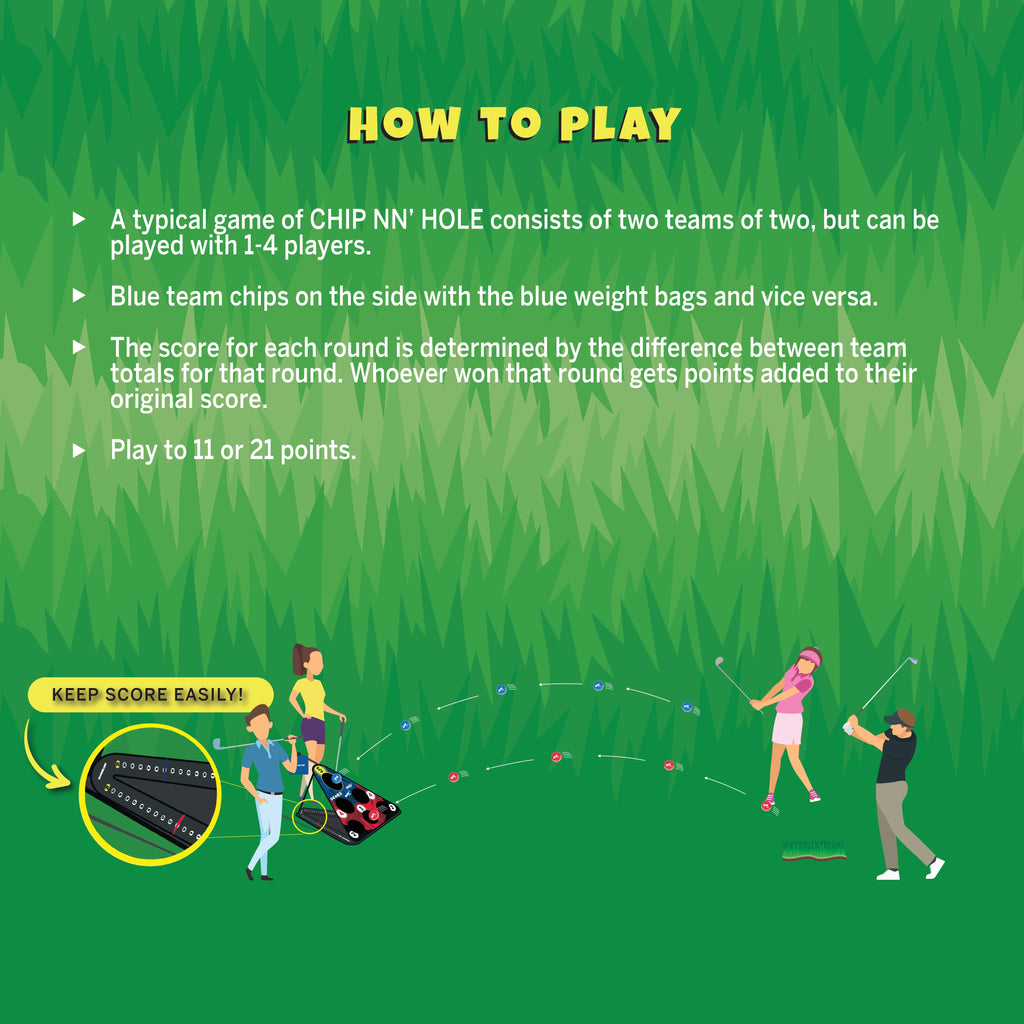 CHIP NN' HOLE Game Set - Cornhole Meets Golf