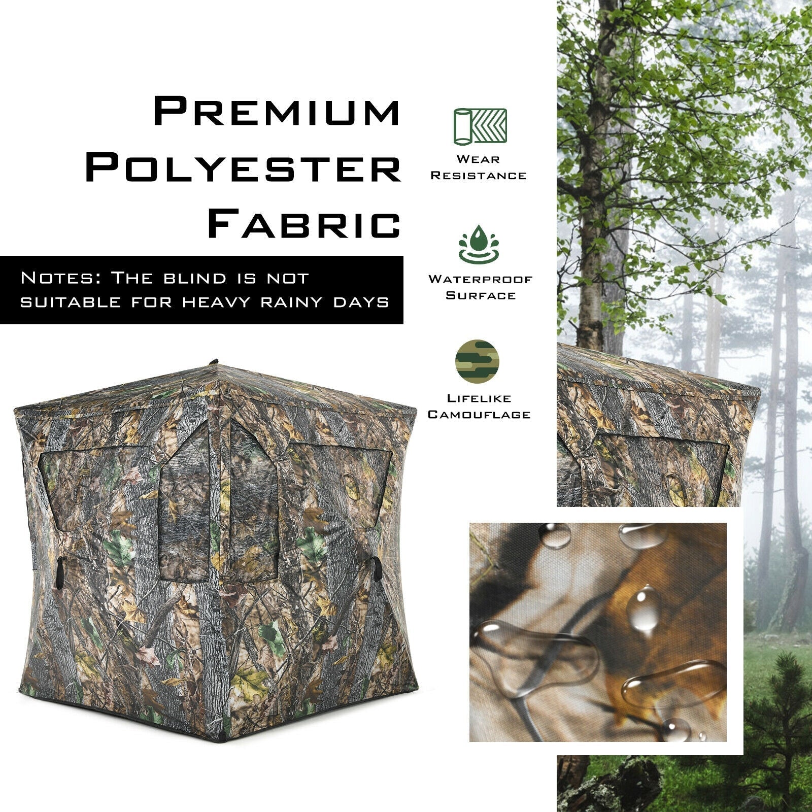 3 Person Portable Pop-Up Ground Tent